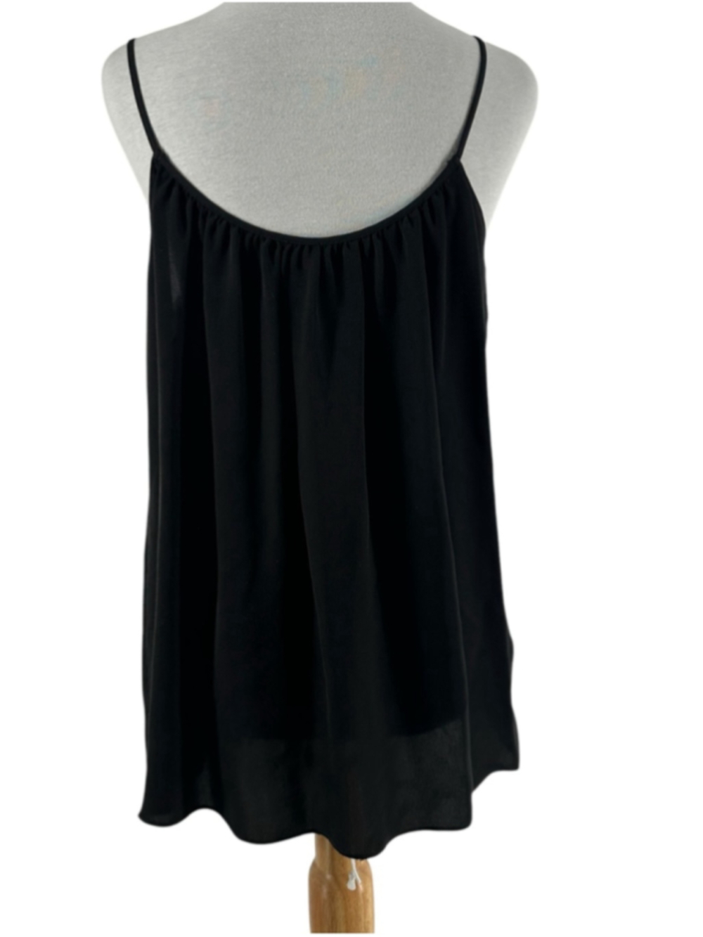 Aritzia Babaton silk tank top flowy y2k comfort elegance classic black sz sm - Picture 12 of 15
